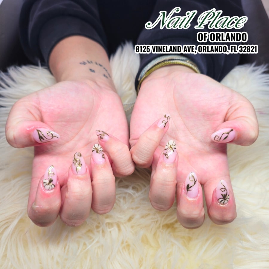Nail design by Nail Place of Orlando